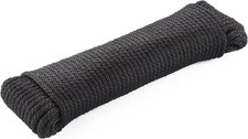 1 4 Inch Solid Braid Polyester Rope 100 Ft UV Resistant Outdoor Utility Cord