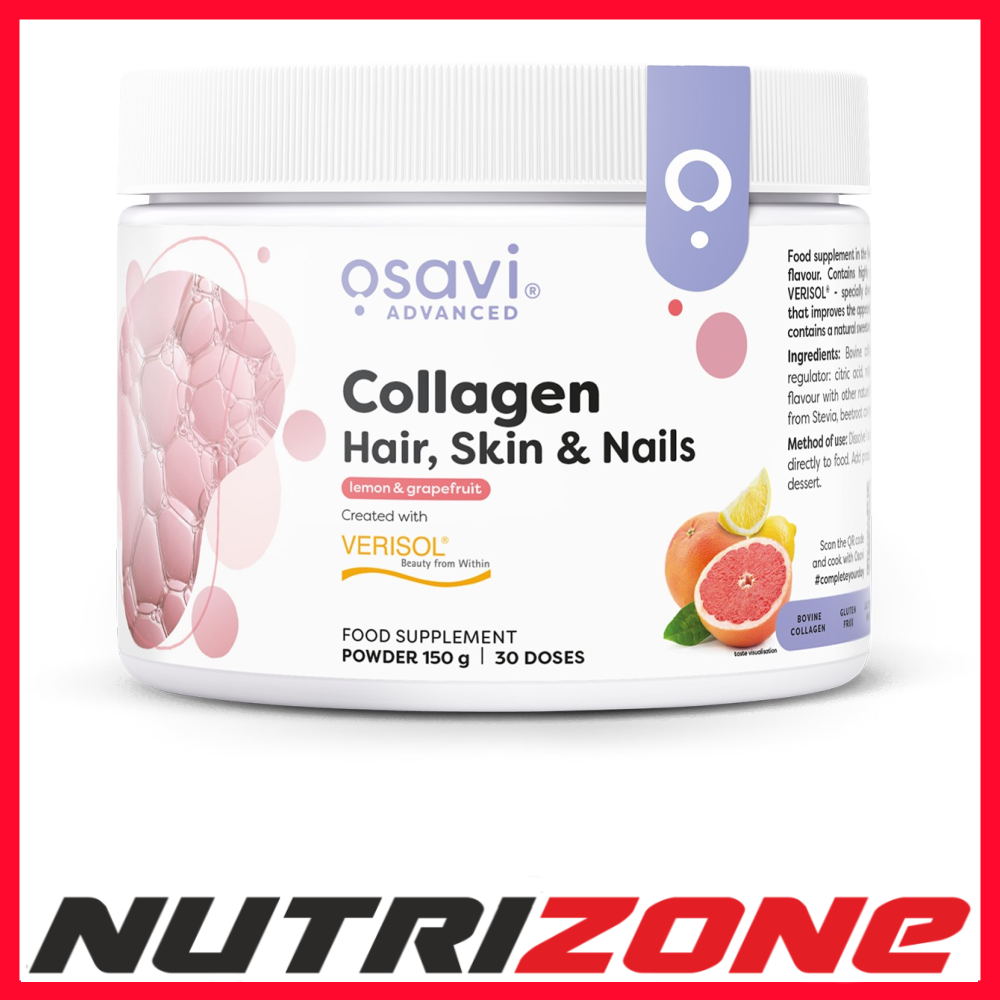 Osavi Collagen Peptides Hair Skin & Nails, Lemon & Grapefruit - 150 grams