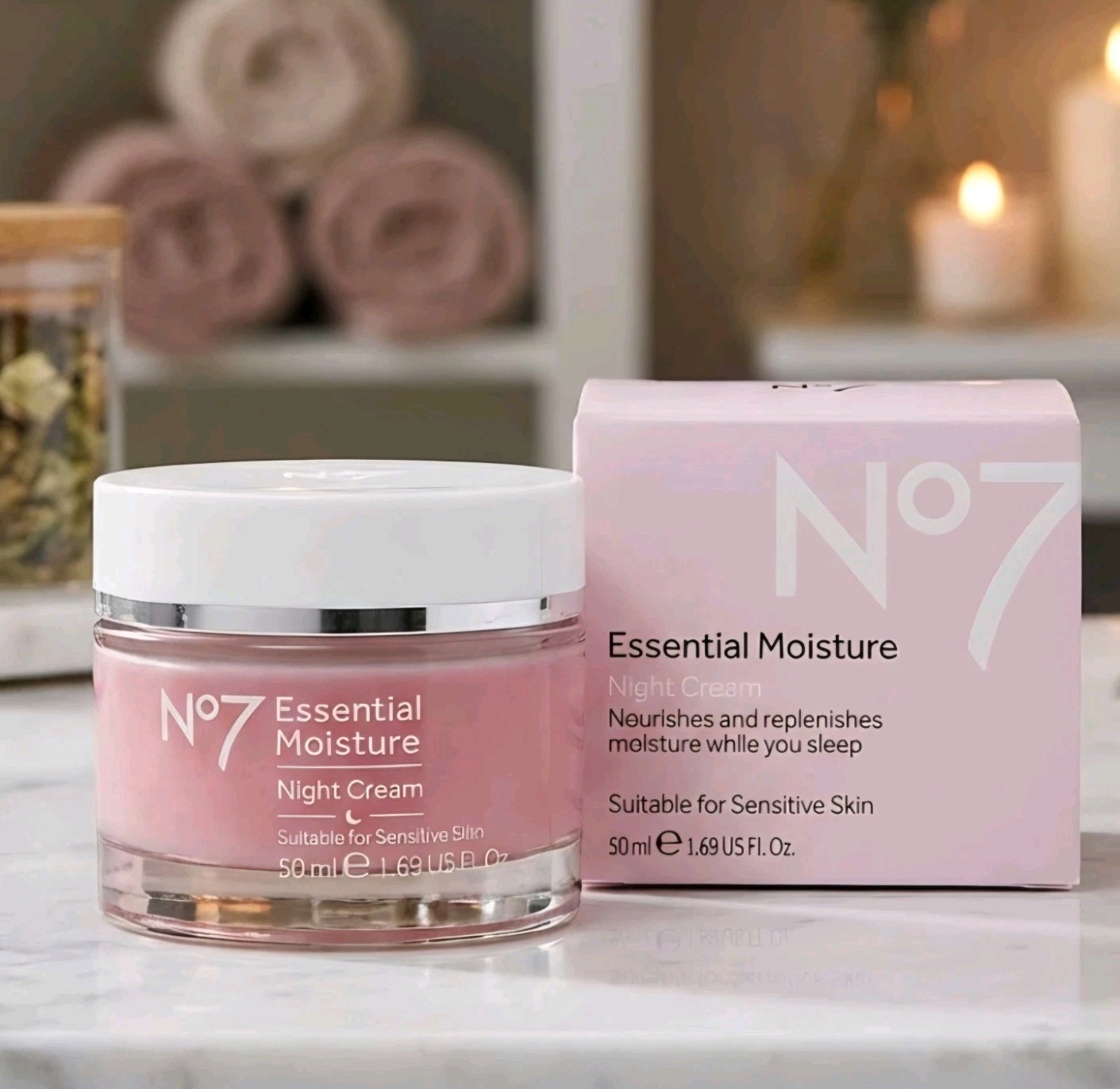 Boots No7 No7 Essential Moisture Night Cream 50Ml - Image 3