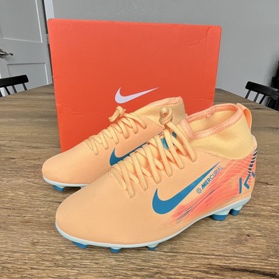 Sz 2Y Nike Jr Mercurial Superfly 10 Club KM FG/MG Orange Soccer Cleats HF6283801