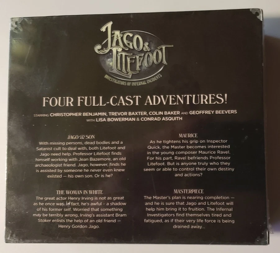 Jago & Litefoot Vol 11 Doctor Who Big Finish Audio Drama CD Box Set SEALED NEW Foto 2 de 2