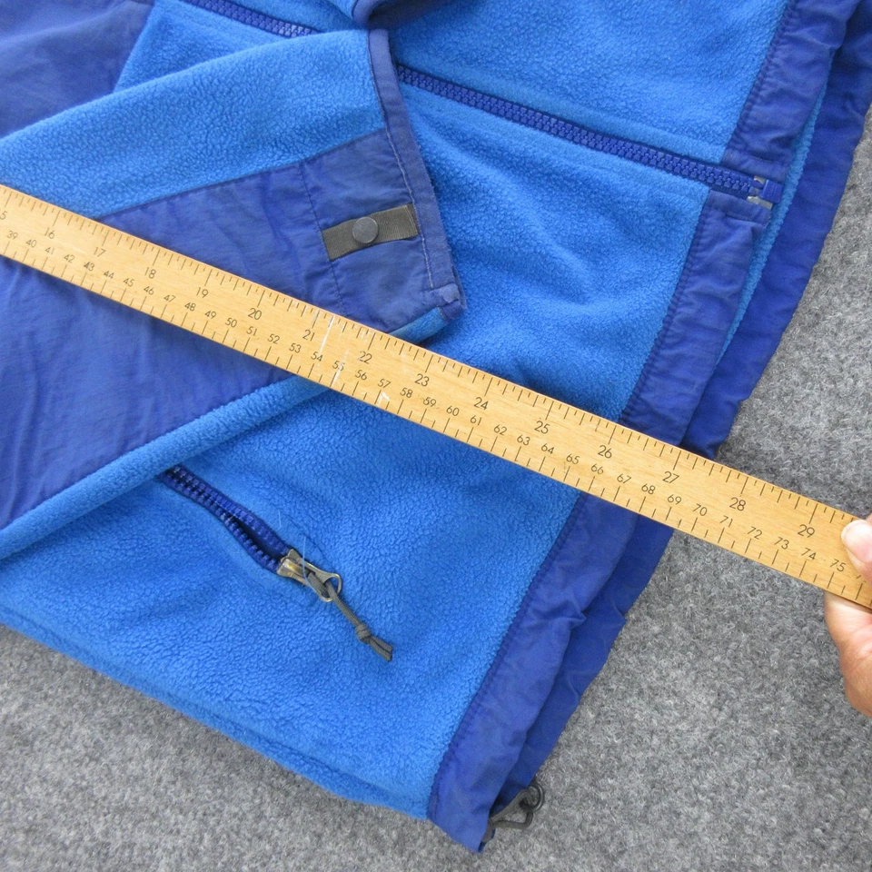 Chaqueta The North Face Para Hombre Mediana Azul Polartec Reciclada Cremallera Completa Senderismo Foto 4 de 4