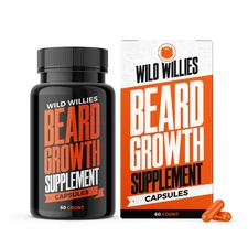 Wild Willies Beard Growth Supplement, 60 Capsules, Proprietary Blend, Men's 