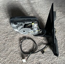 BMW 3 Series E46 Saloon Estate Right Power Folding Door Mirror Gloss Base 7 wire