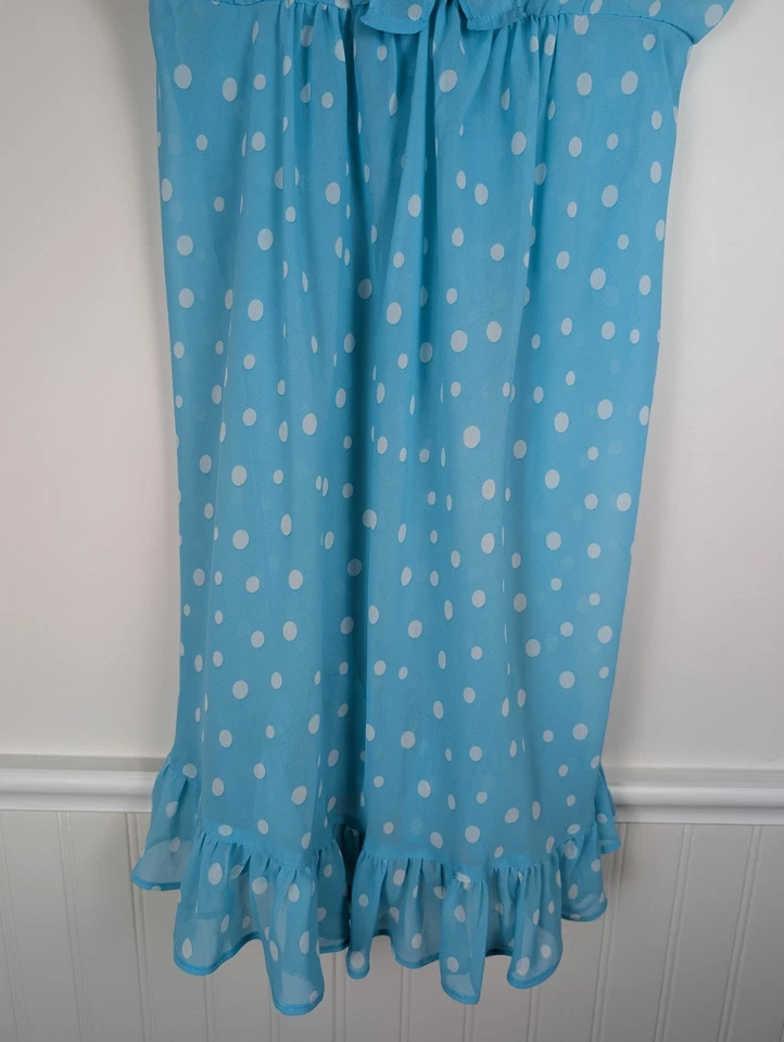 Oscar de la Renta Pink Label Sz M Baby Doll Nightie Nightgown Adjustable Straps - Image 3 of 4