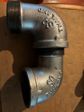 Set of 2 pcs 2" Galvanized Malleable 90 Degree Street Elbow Lead Free 150 PSI