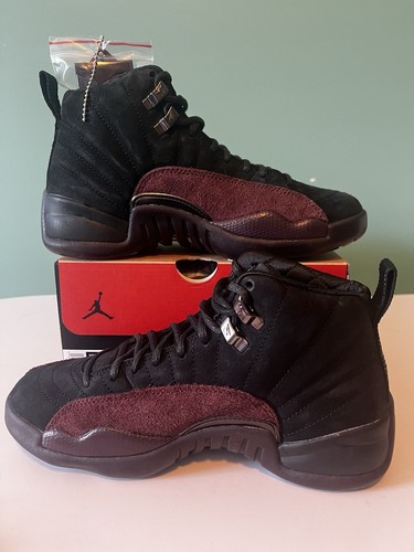 Size 7 - Jordan 12 Retro SP x A Ma Maniere Mid Black W - Picture 9 of 11