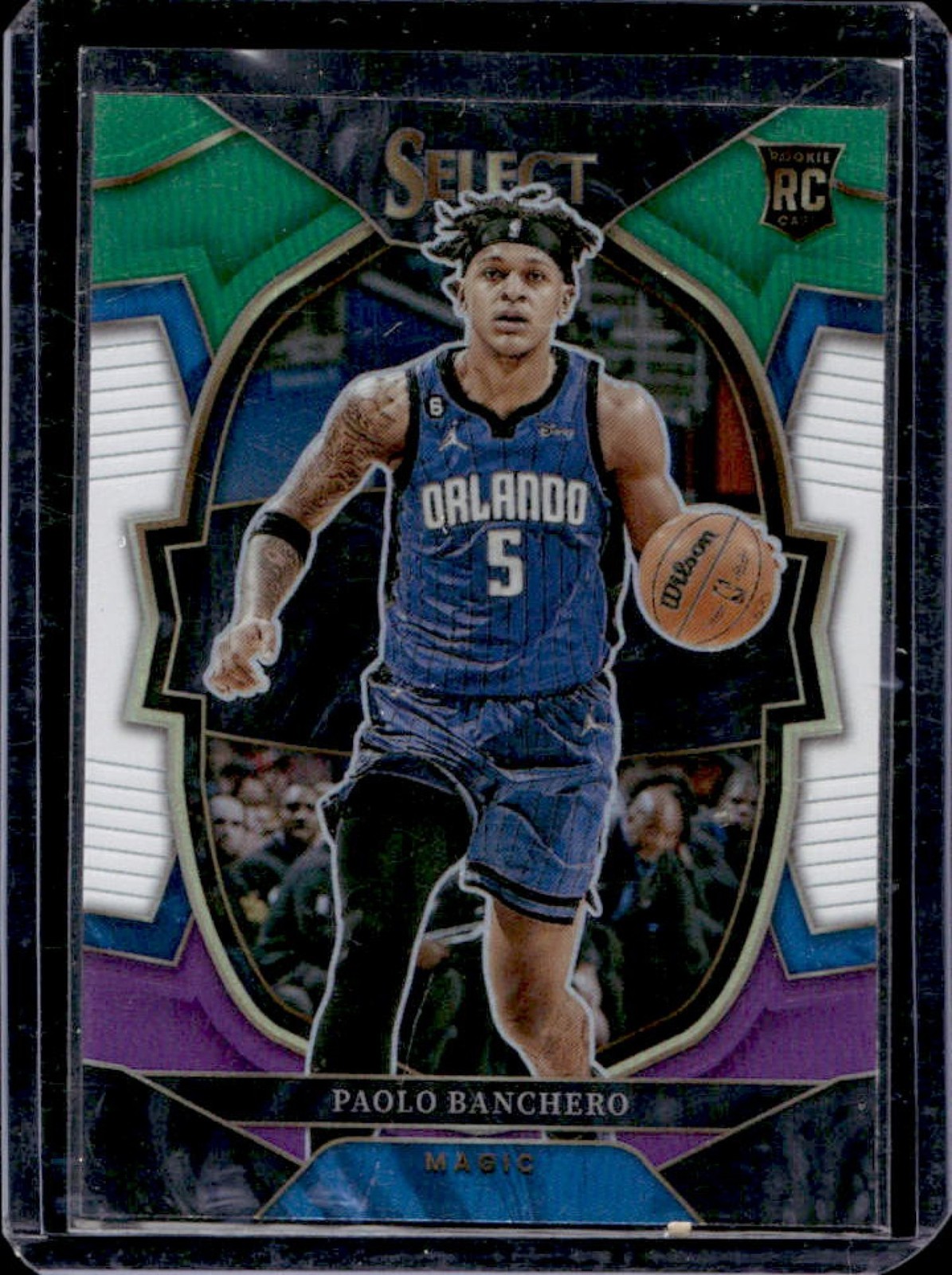 2022-23 Select Paolo Banchero RC Green White Purple Prizm Concourse #72 Magic