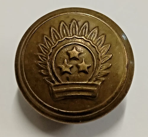 WW2 Era Latvia / Latvian Army Military 21.2mm Brass Uniform Button