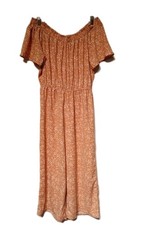 Corvia jumpsuit size M floral Peach/white Off The Shoulders Easter Spring Summe