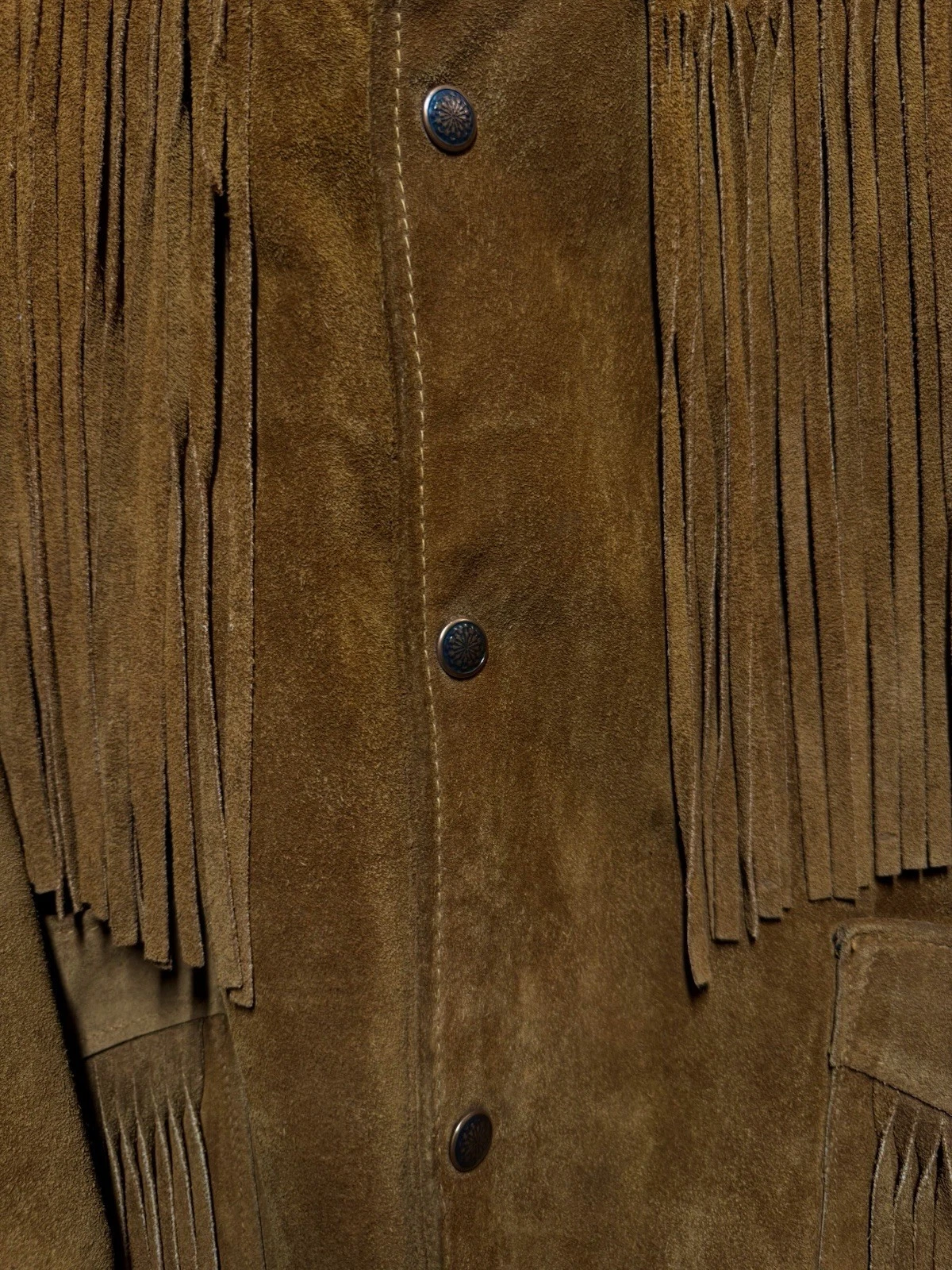 True vintage 70s Schott Bros Western Rancher Suede Leather Jacket image 5