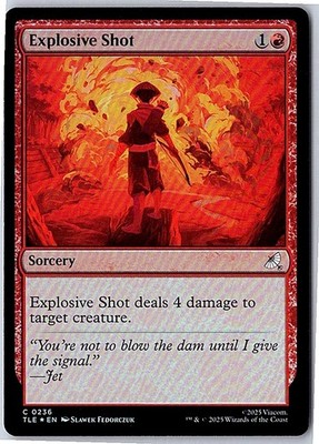 Explosive Shot Avatar: The Last Airbender 236 FOIL Near Mint