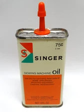 Vintage Singer Sewing Machine Oil Handy Oiler Tin Can Unopened – 75¢ 4oz NOS