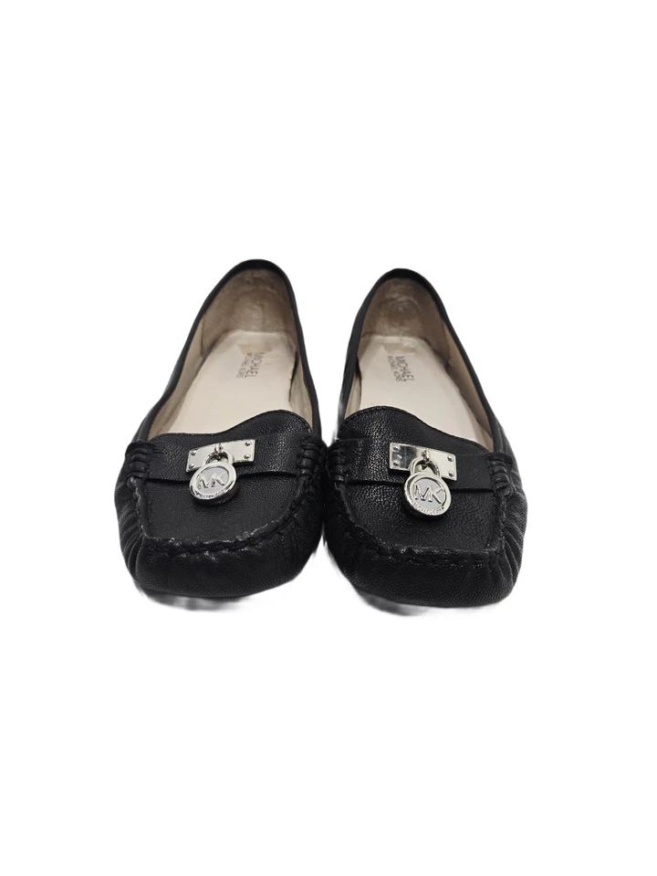 Michael Kors Hamilton Mocasines Cuero Mocasines Zapatos Negros Para Mujer Talla 7.5 M Foto 3 de 4