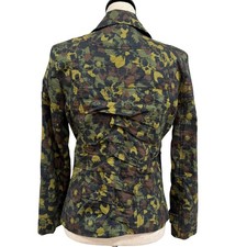 Gilet En Soie Vintage Nicole Miller Années 90 - Taille S - Imprimé Chasse/buffle - Édition Limitée