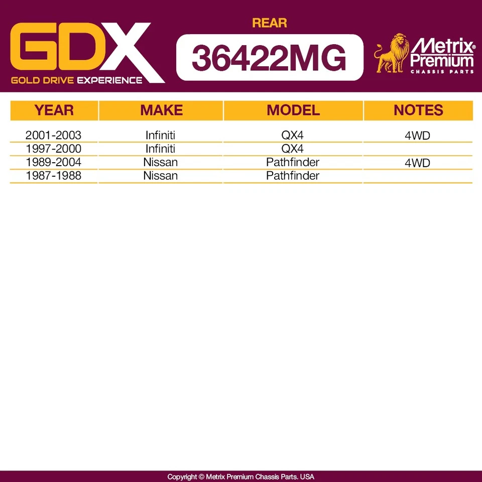 Barra estabilizadora trasera para 97-03 QX4 1987-2004 Nissan Pathfinder K80435 Foto 2 de 4