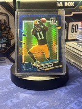 2023 Panini Donruss Optic - Rated Rookie Jayden Reed #239 Blue Hyper Prizm (RC)