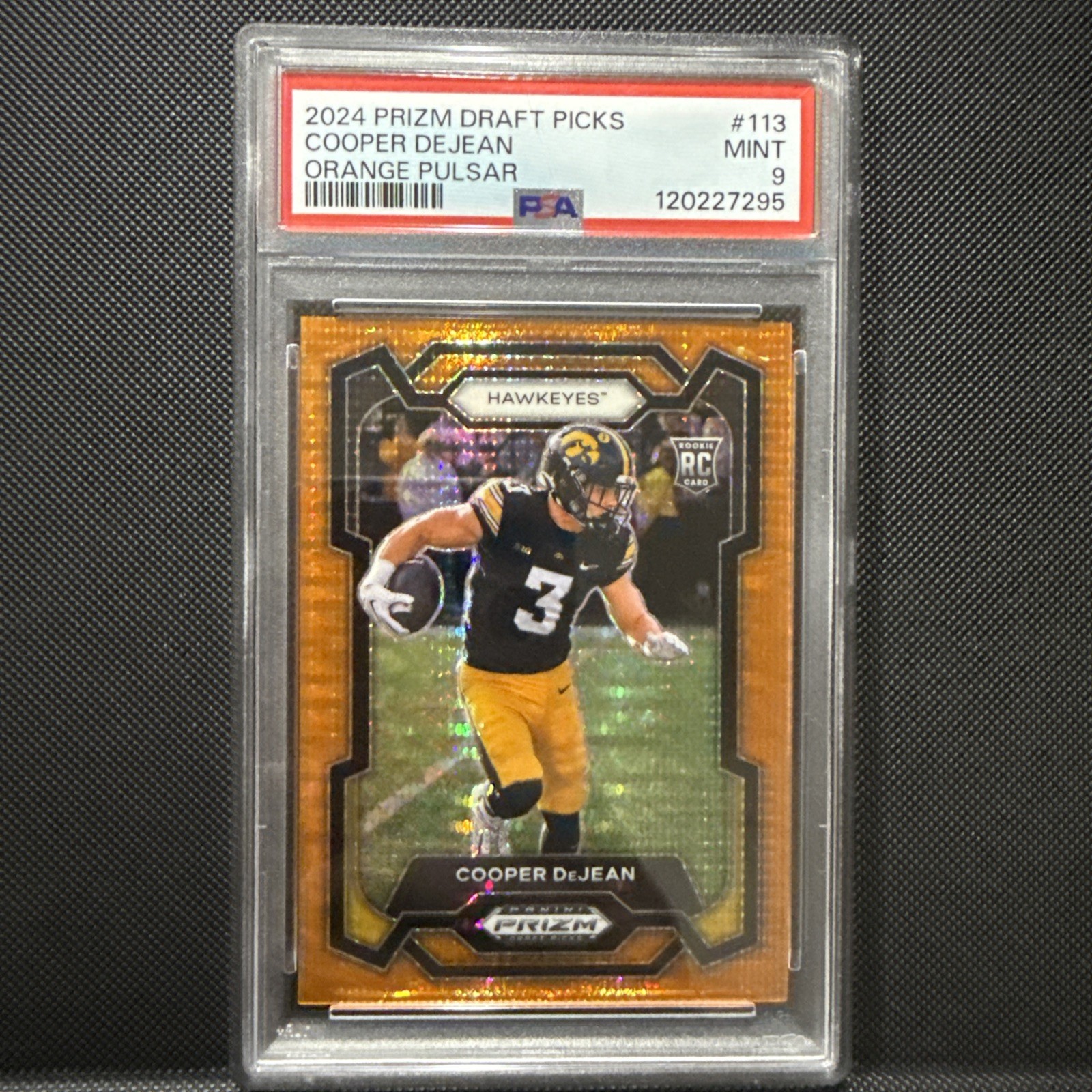 2024 Panini Prizm Draft Picks - Cooper DeJean #113 Orange Pulsar Prizm /49 (RC)