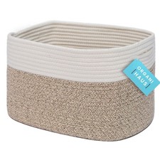 Woven Storage Baskets for Organizing Cotton Rope Organizer Bins for Shelves
