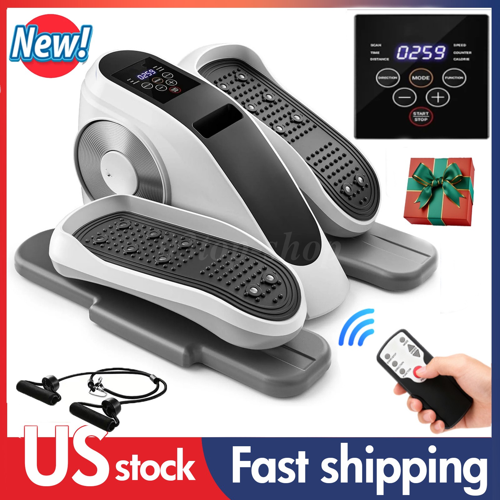 Ellipse Electric Elliptical Machine+LCD Under Desk Leg Exerciser Fully Assembled