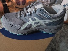 Asics Pre Venture 9 GS Small Youth Size 1 Sneakers Gravel/Pure Aqua