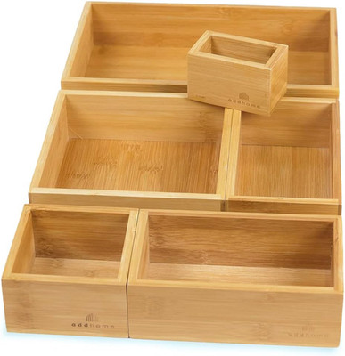 Bambus Schubladen Organizer | 6 Schubladenboxen Für Vielseitige Anwendungsbereic