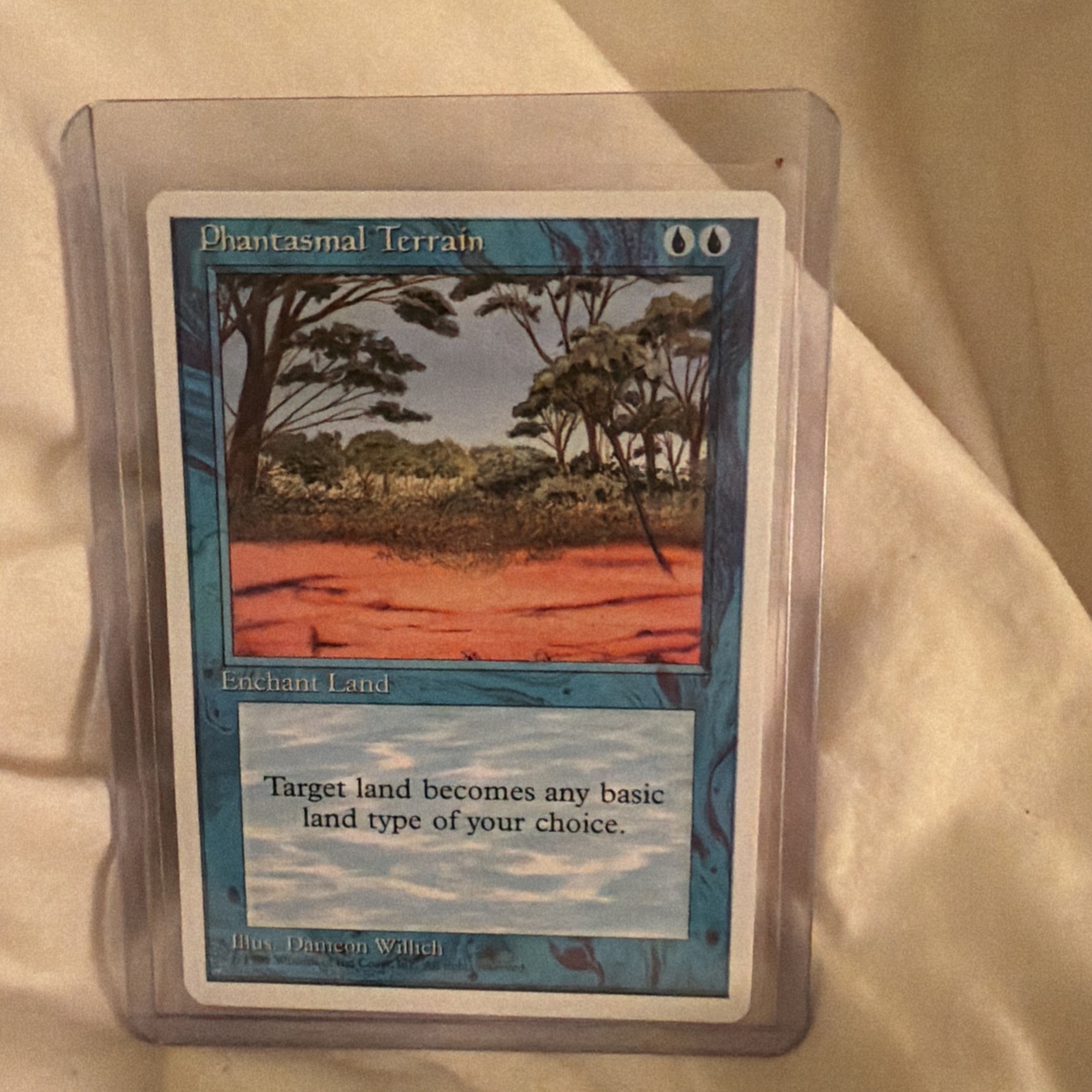 NP MINT!! MTG Phantasmal Terrain FOURTH Edition!