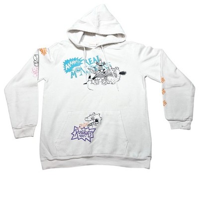 Nickelodeon Rugrats Real Monsters Hoodie Sweater Rocko 90s Men Large White