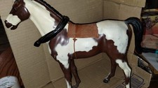 Vintage Marx Storm Cloud Pinto Spotted Horse 2071 White Brown Johnny West 