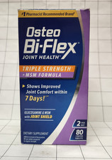 Osteo Bi-Flex Joint Health Triple Strength MSM Formula 80 Tablets EXP 07/27