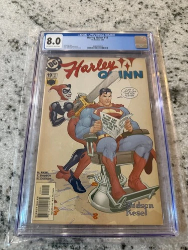 Harley Quinn # 19 CGC Graded 8.0 DC Comic Book 2002 Superman JH20