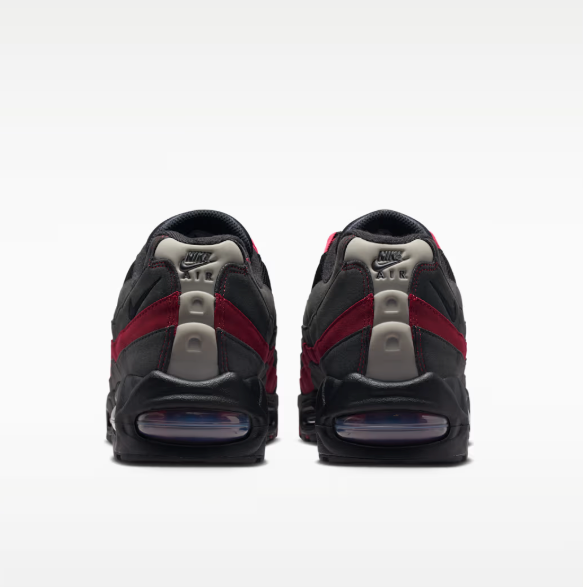 Nike Air Max 95 Big Bubble OG Men Shoes Black Team Crimson Wolf