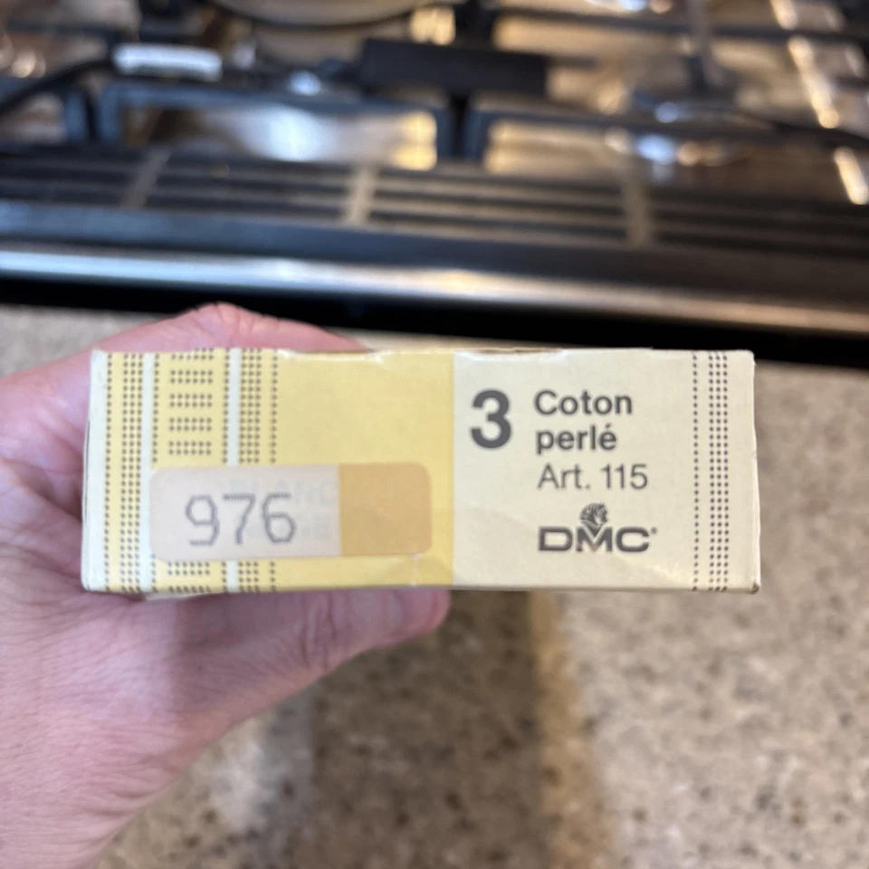 NOS DMC Pearl Cotton (Coton Perle) Size 3 Color 976 ORANGE 12 skeins - Image 3 of 3