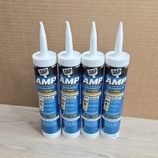 Lot of 4 DAP 9.0 fl oz AMP Window  Door WHITE Sealant 75345