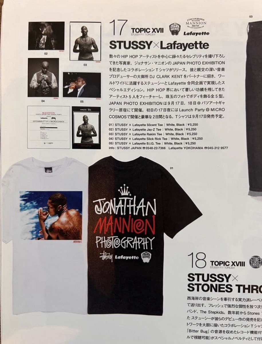 Stussy x Lafayette Slick Rick Photo Tee Jonathan Mannion 2011 