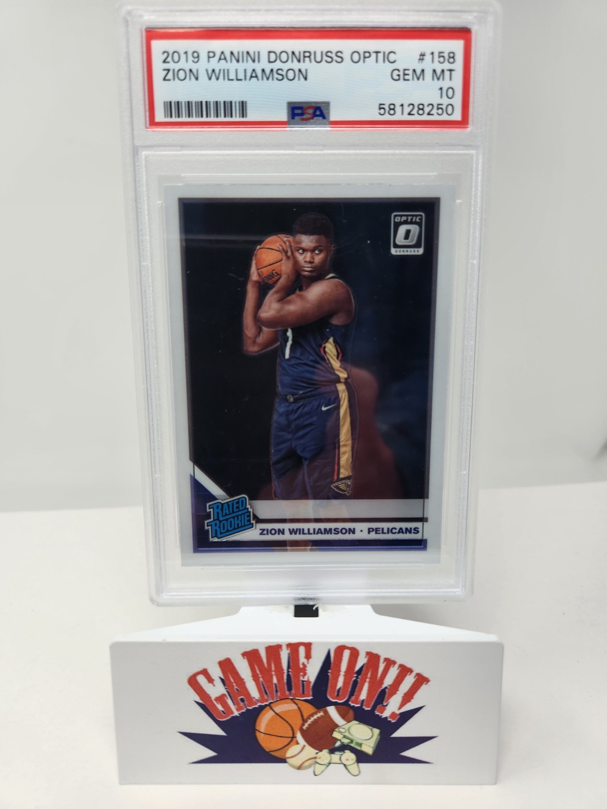 PSA 10 2019-20 Panini Donruss Optic #158 Zion Williamson Rated Rookie RC sc