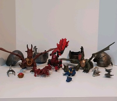 LOT Mega Bloks Dragons Broken Pieces Eggs Vintage