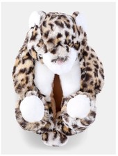 FEETMOJI Women s Size 9-10 Plush Fuzzy 3D Cheetah Slippers Faux Fur