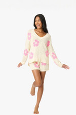 PJ Salvage Ivory Bali Bay Floral Pajama Set RUBALS2/RUBAS2