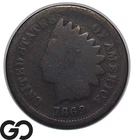 1869 Indian Head Cent Penny, Semi-Key Date