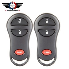 2 Remote Car Key Fob fits Dodge Dakota Jeep Grand Cherokee 1999 2000-04 Buttons