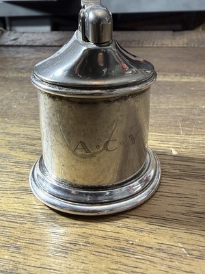 Evans Vintage 1940/50s Sterling Silver Table Top Lighter Monogramed A C Y