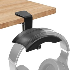 Headphone Hanger PC Gaming Headset Stand Adjustable Clamp-On Headphone Hook M...