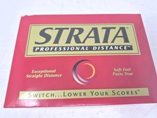 STRATA Professional Distance 12 Golf Balls Distance  Soft Feel - New Open Box