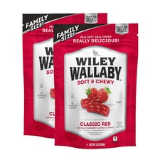 Classic Red Strawberry Licorice Candy Twists Soft And Chewy 24oz 2 Pack Bulk