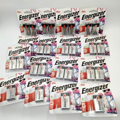 Energizer Max 9 Volt 9v Battery LongLasting Alkaline Batteries 12/2029 Lot of 24