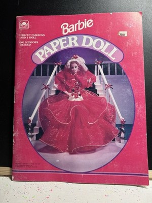 Vintage 1993  Barbie Paper Doll Golden Book Uncut Mattel 