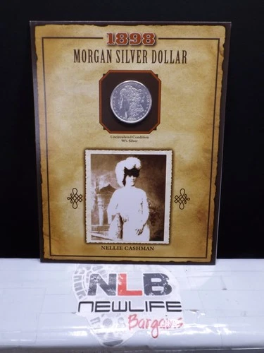 1898 BU/UNC Morgan Silver Dollar - PCS LEGENDS OF THE WEST Nellie Cashman 🔥🔥