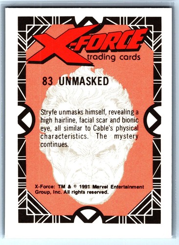 1991 Marvel X-Force - Rob Liefeld - #83 Unmasked - Picture 2 of 2