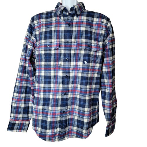 Fitch Button-Front Flannel Shirt Size 